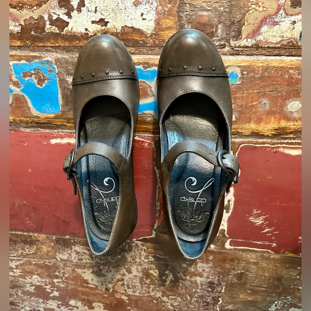 Dansko Leather Platform Maryjane - Picture 4 of 8
